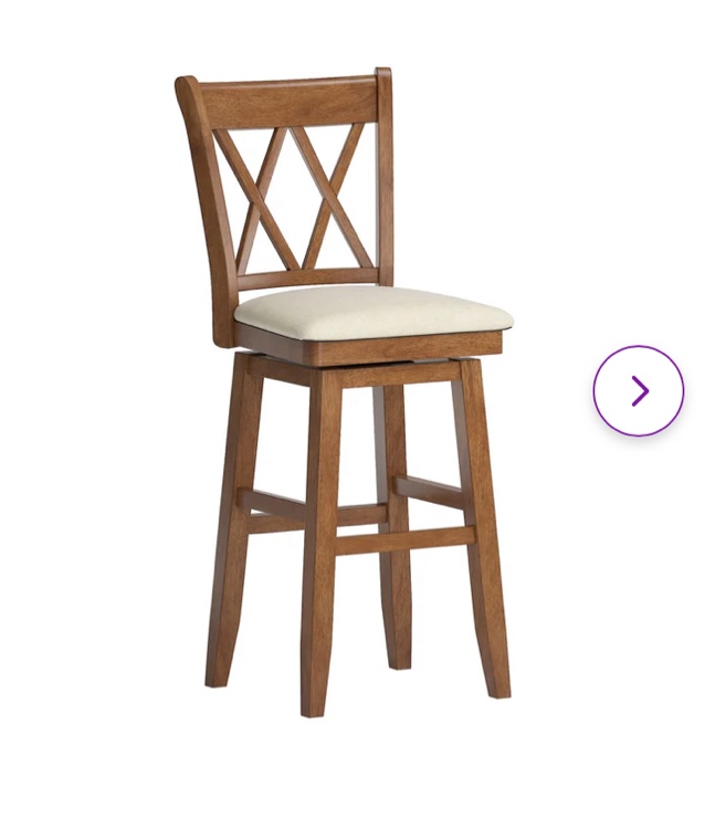 Fortville Swivel Upholstered Counter Stool