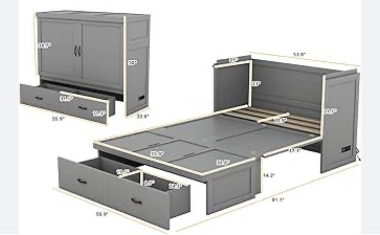 Murphy Cube Cabinet Bed