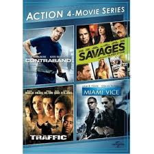 Action 4 Movie Series DVD (Contraband/Saves/Traffic/Miami Vice)