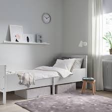 SUNDVIK Extendable bed frame, Grey IKEA Bed Frame