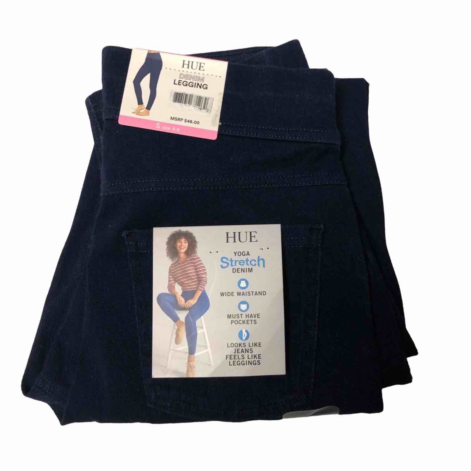 LARGE 12-14 Hue Yoga Stretch Denim