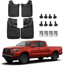 DISUTOGO Mud Flaps Fit for Toyota Tacoma 2016-2023 Automotive Accessories, Heavy Duty Front and Rear Mudguards Fender Flares No Need to Drill Holes Black 4PCS Set (Doesn't Fit for Sport Models/SR5)