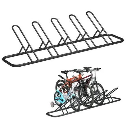 Mr.Ironstone 5 Bike Floor Stand Parking Rack