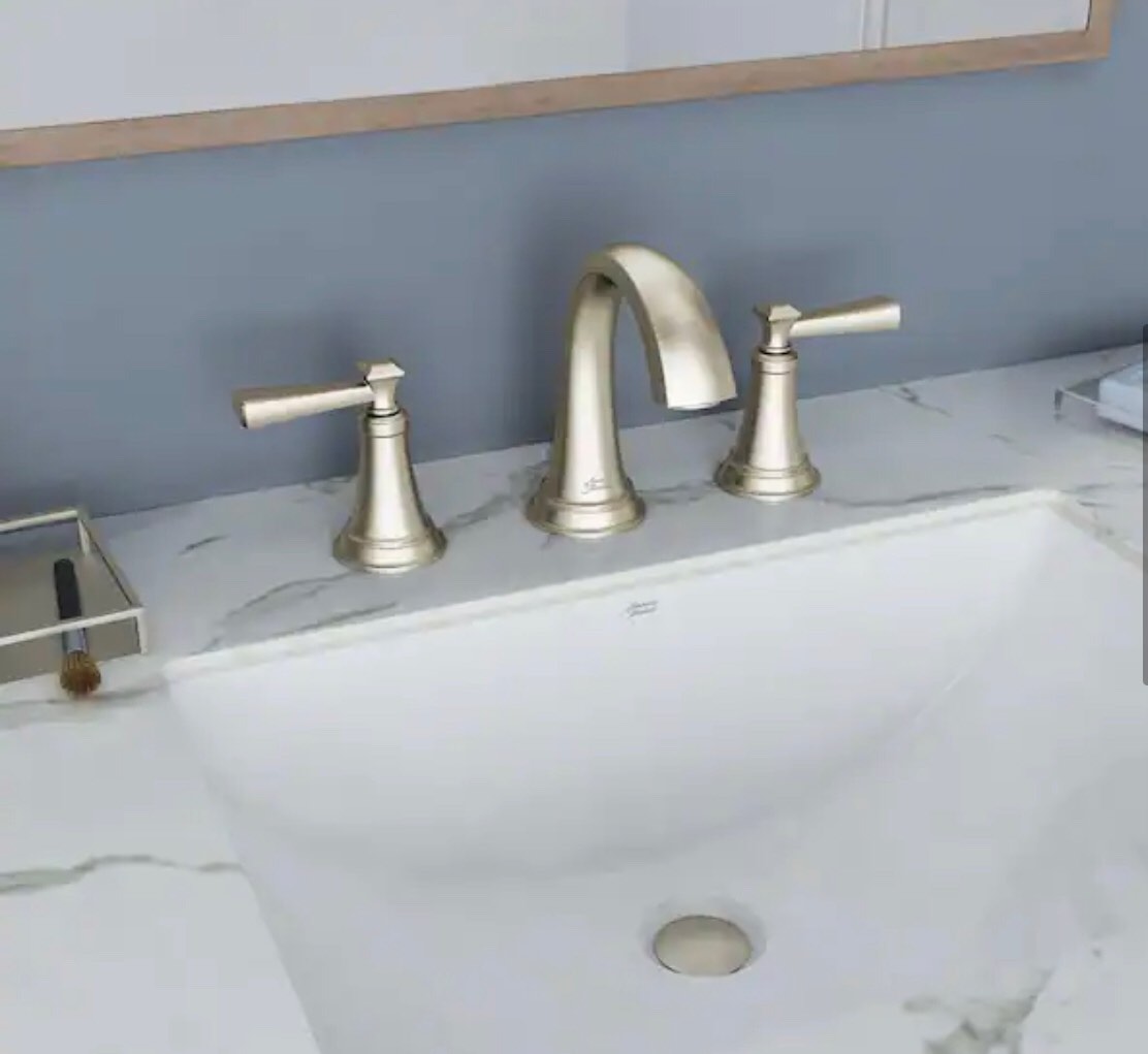 Rumson 8 in. Widespread 2Handle Bathroom Faucet in Brushed Nickel