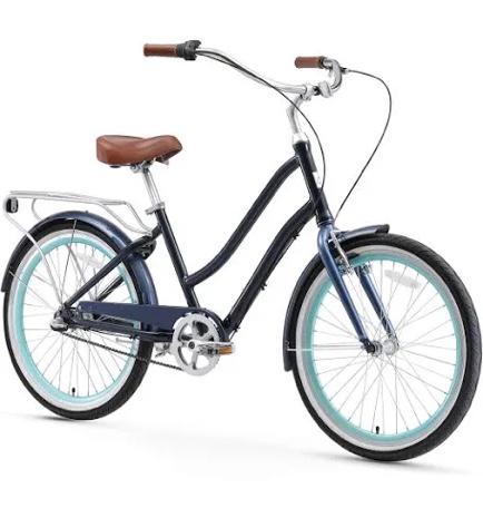 sixthreezero Hybrid-Bicycles sixthreezero EVRYjourney Women's 1/3/7/21 Speed Step-Through Hybrid Cruiser Bicycle, 26"/24" Wheels, Multiple Colors