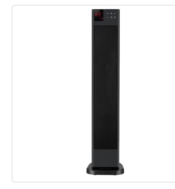 30 in. 1500-Watts Digital Tower Ceramic Heater 