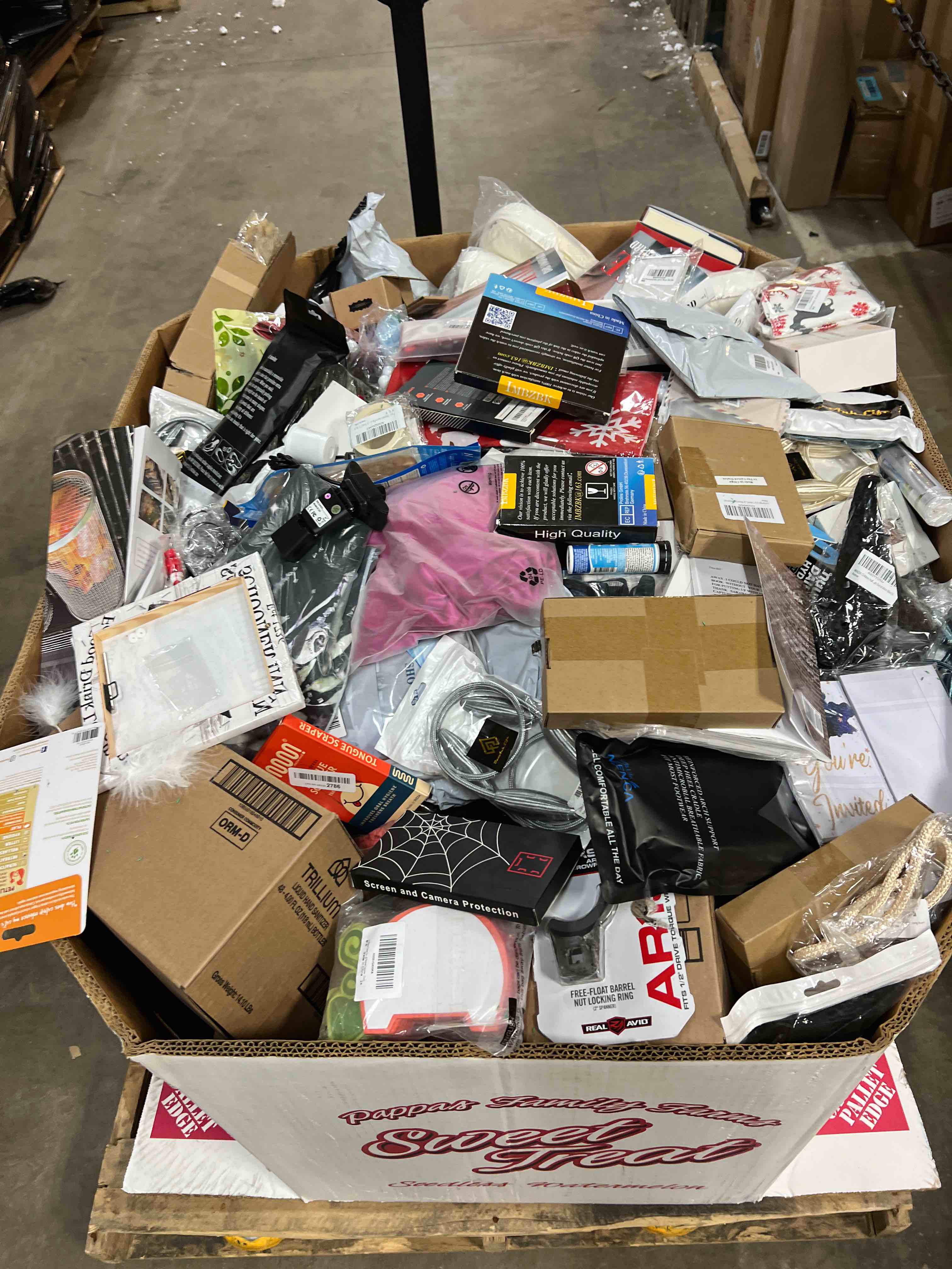 Pallet Contains Approximately 200-300 BIN-STORE Ready Items: Electronics, Small Appliances, Tools, Toys, Clothing, Trinkets, Pet Supplies, Home Goods, Automotive, Sporting Goods, And So Much More!