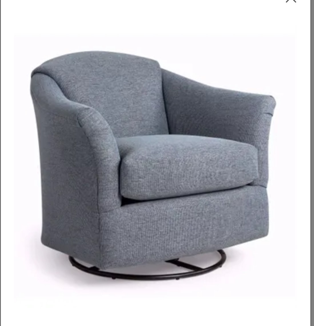 Darby Swivel Glider by Best Chairs LIGHT GRAY