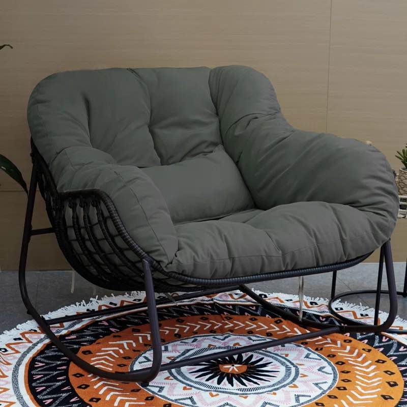 Luisangel Iron Outdoor Rocker Chair