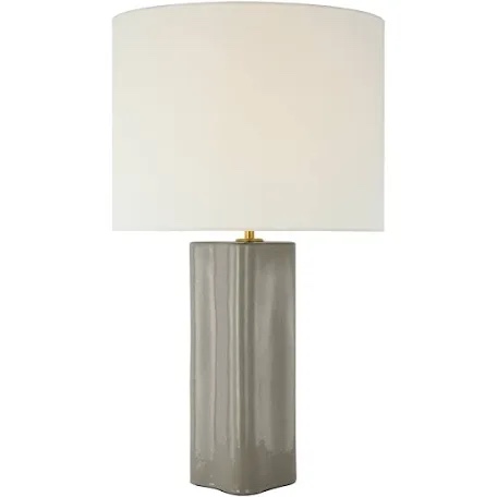 Mishca Large Table Lamp in Shellish Gray (missing lamp shade)