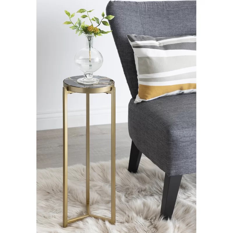 Eveland Stone 3 Legs End Table
