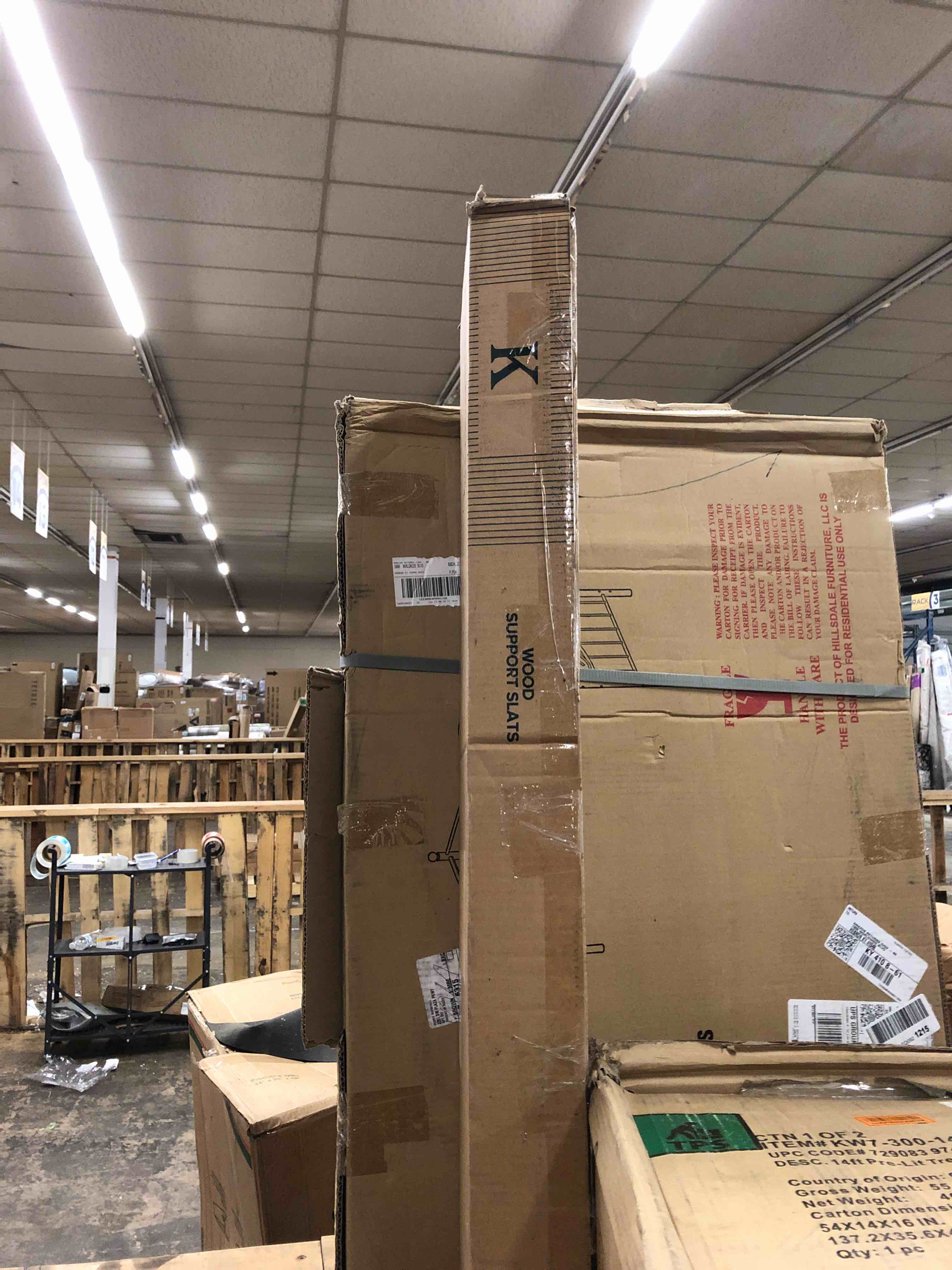 Zinus Annemarie Solid Wood Bed Support Slats / FabricCovered / Bunkie