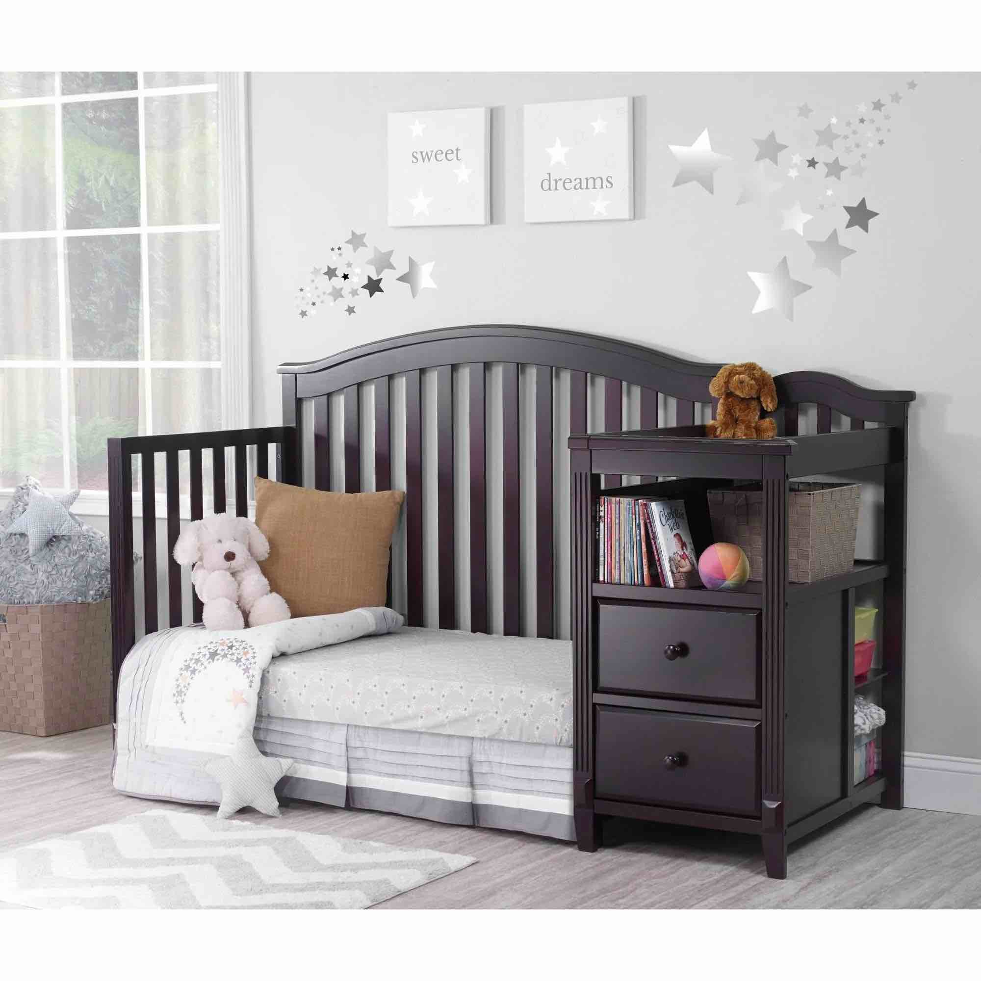 Sorelle Berkley Crib and Changer - Espresso