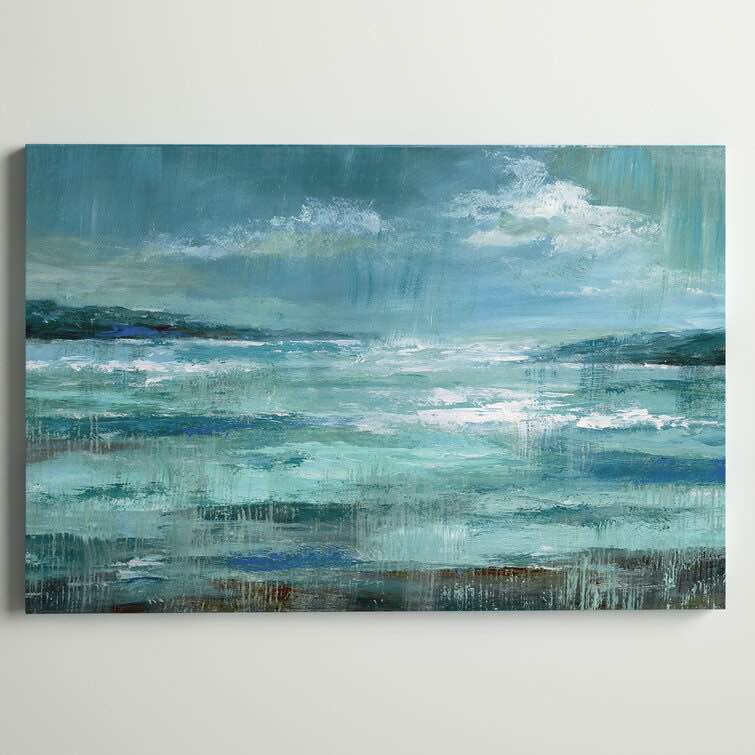 24" H x 36" W x 1.5" D Isle Inlet' Painting on Canvas