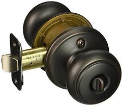 Gate House #0279812 Aged Bronze Keyed Entry Knob Door Lock NIB