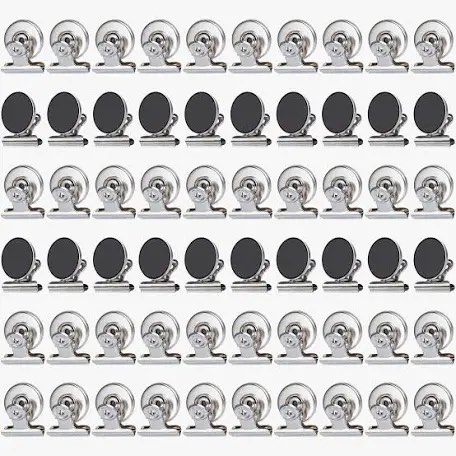200 Pack Magnetic Clips Heavy Duty Magnet Clips for Fridge Stainless Steel Clips Strong Refrigerator Magnetic Clips for Whiteboard Hanging House Office School Use 1.2 Inch