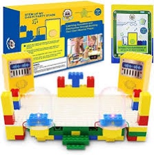 Circuit Board for Kids Educational Science Kits Hi-fi Acoustic Stem Projects, Electronics Exploration Kit Circuits Building Blocks Electric Circuit Kit for Kids Toy Gift Compatible with Lego Bricks