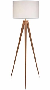 Versanora- Romanza Tripod Floor Lamp with White Shade