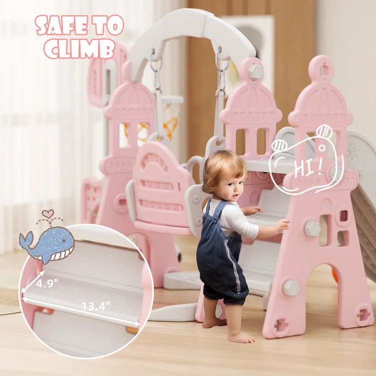 XJD Plastic Swing Set with 1 Swing(s) , 1 Slide(s) See More by XJD
