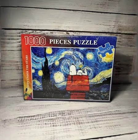 1000 pieces puzzle snoopy under the stars