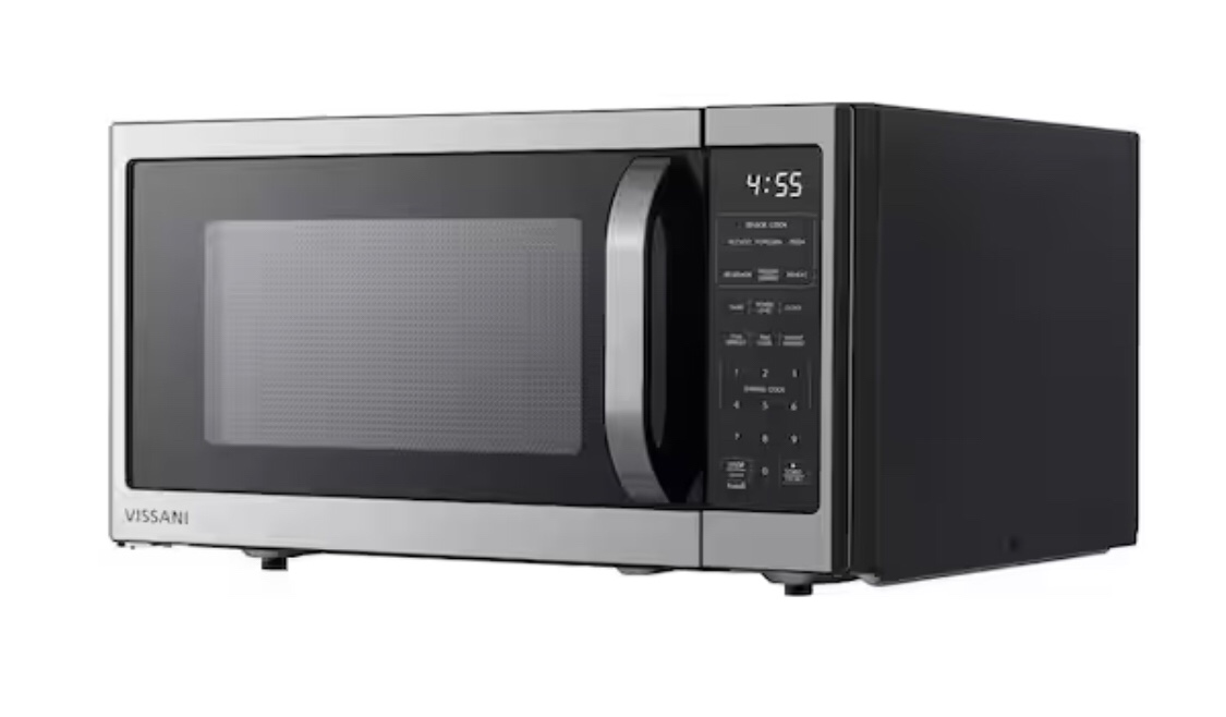 Vissani 1.6 cu. ft. Countertop with Sensor Cook Microwave in Stainless Steel