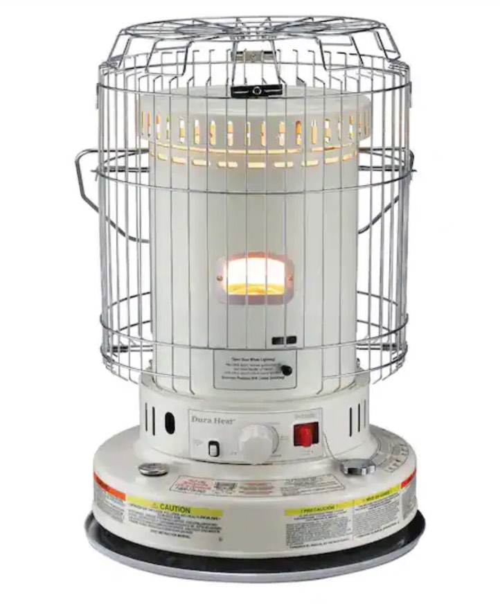 DuraHeat Portable Convection Kerosene Heater Provides 23,800 Btu's of Warmth