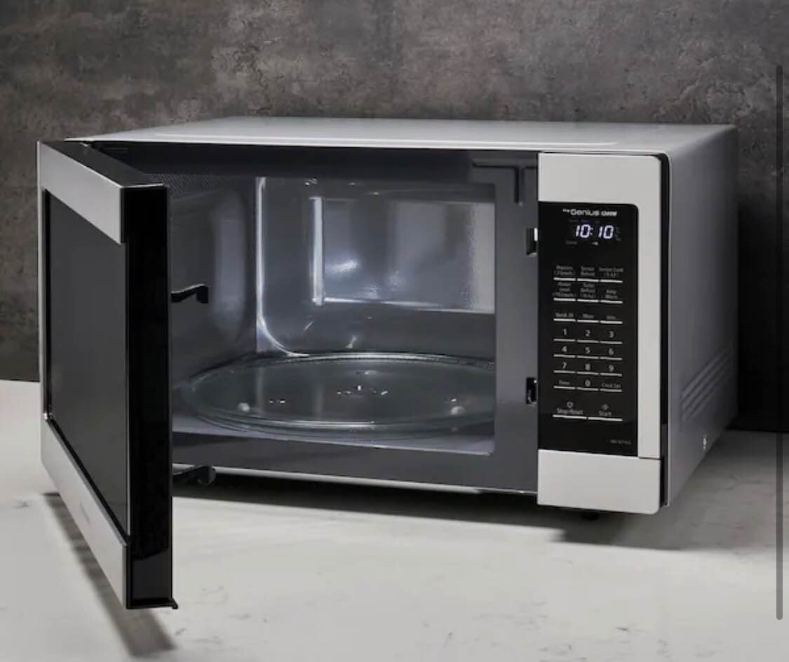 Panasonic 1.6 cu. ft. Countertop Microwave in Stainless Steel Built-In Capable with Inverter Technology and Genius Sensor Cooking