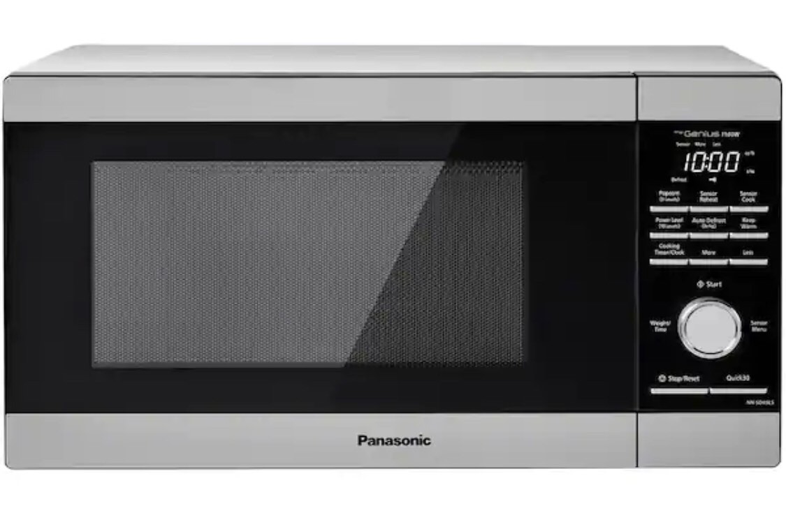Panasonic 1.3 cu. ft. Countertop Microwave in Stainless Steel Built-In Capable with Genius Sensor Cooking