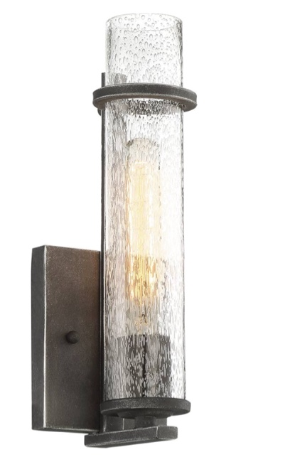 NEW Nuvo Lighting 60/6381 Donzi One Light Wall Sconce Iron Black Finish