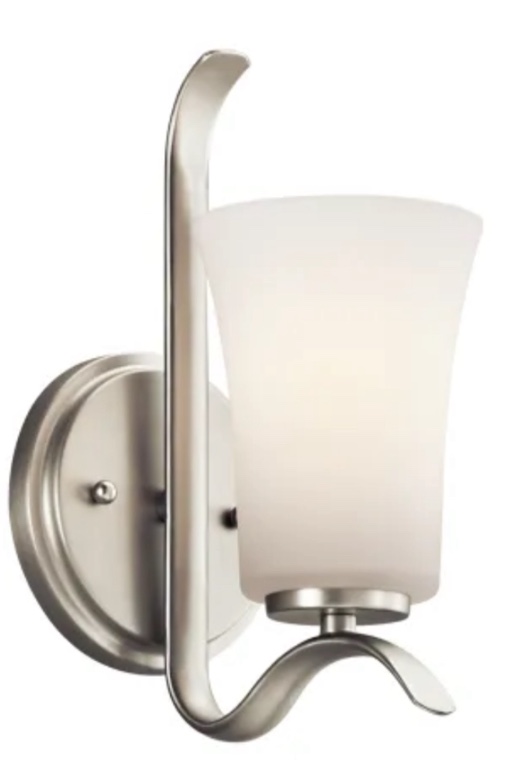 Kichler 45374 1 Light Wall Sconce From The Armida Collection - Nickel