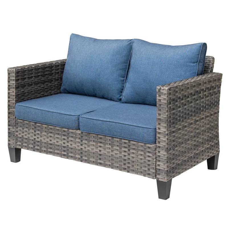 Lovall 50.39'' Wicker Outdoor Loveseat (similar to stock photo)