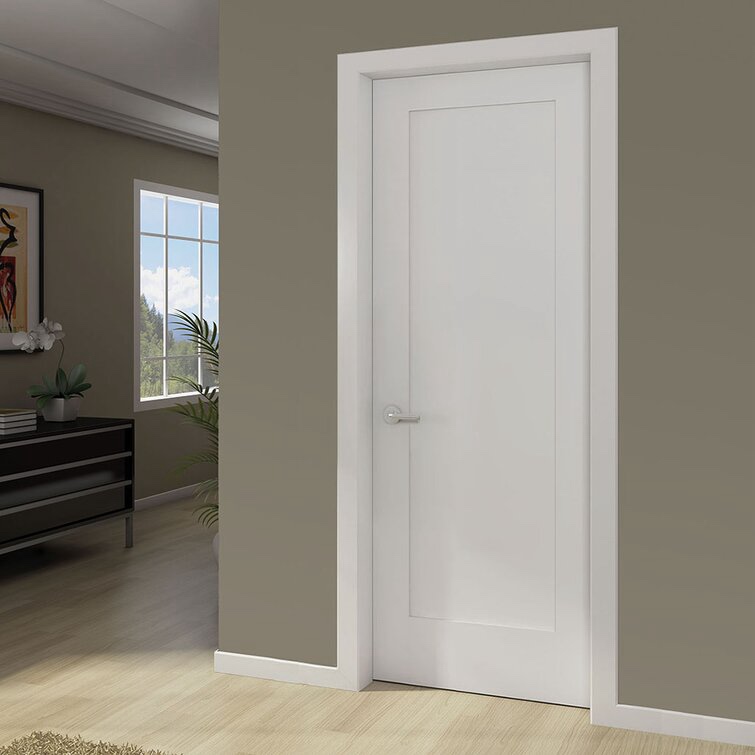 24" x 80" Paneled Solid Wood Primed Standard Door