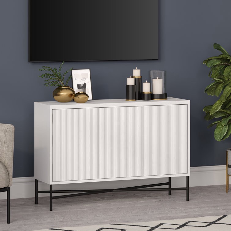 White Botek 47.5 inch Sideboard