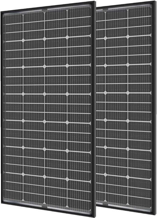 JJN 9BB Solar Panels 12 volts 100 Watt Monocrystalline Solar Panel High Efficiency Solar Module PV Charge for RV Battery Boat Caravan and Other Off Grid System(Random Color)