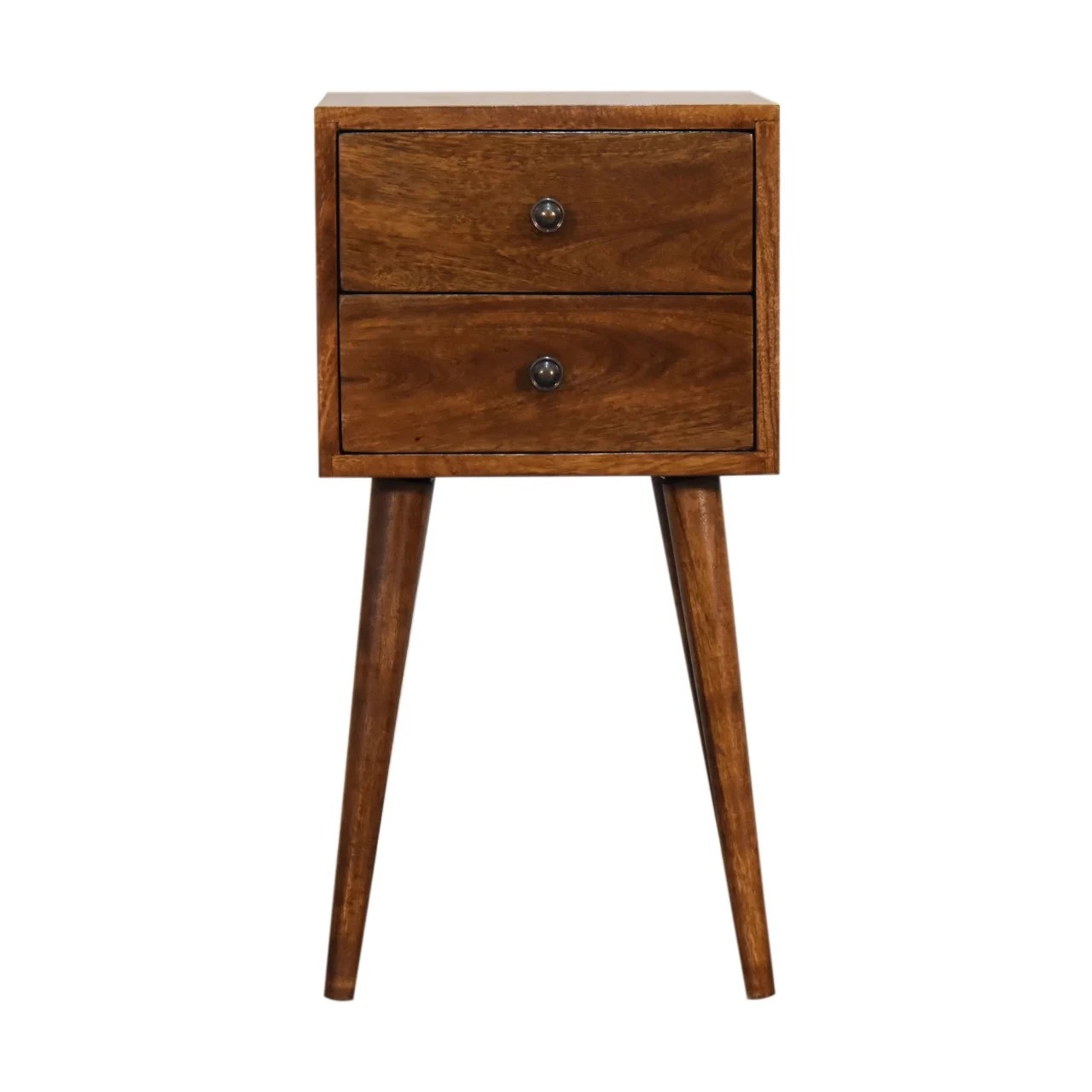 PETITE 2 DRAWER BEDSIDE - CHESTNUT