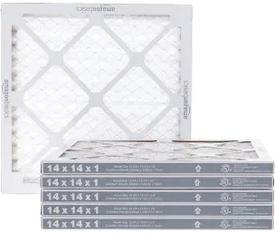 Amazon Basics Merv 8 AC Furnace Air Filter - 14'' x 14'' x 1'', (Pack of 6)