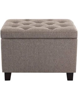 24'' Wide Woven Tufted Rectangle Storage Ottoman with Storage Winston