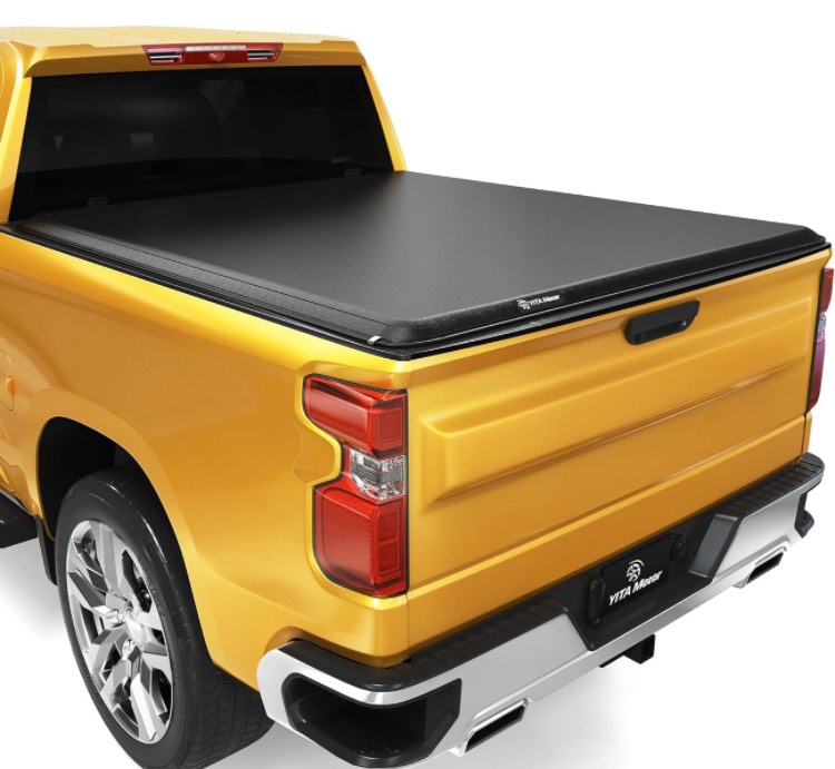 YITAMOTOR Soft Roll Up Truck Bed Tonneau Cover Compatible with 2019-2024 Chevy Silverado/ GMC Sierra 1500 New Body Style, Fleetside 5.8 ft Bed