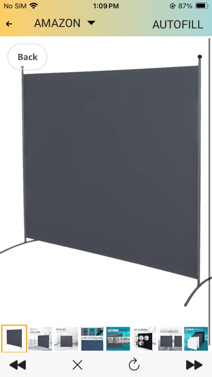 Steel-AID Single-Panel Privacy Room Divider – Folding Partition Privacy Screen for Office, Classroom, Dorm Room, Kids Room, Studio, Conference - 71" x 72" - Easy to Assemble, Freestanding & Foldable