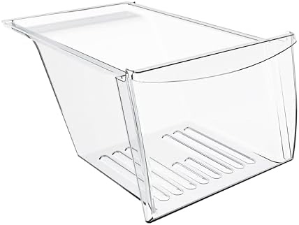 HECASA Refrigerator Crisper Drawer Pan Compatible with 240337105 240337107 240337108 240337109 Refrigerator Pan Shelf Replacement only
