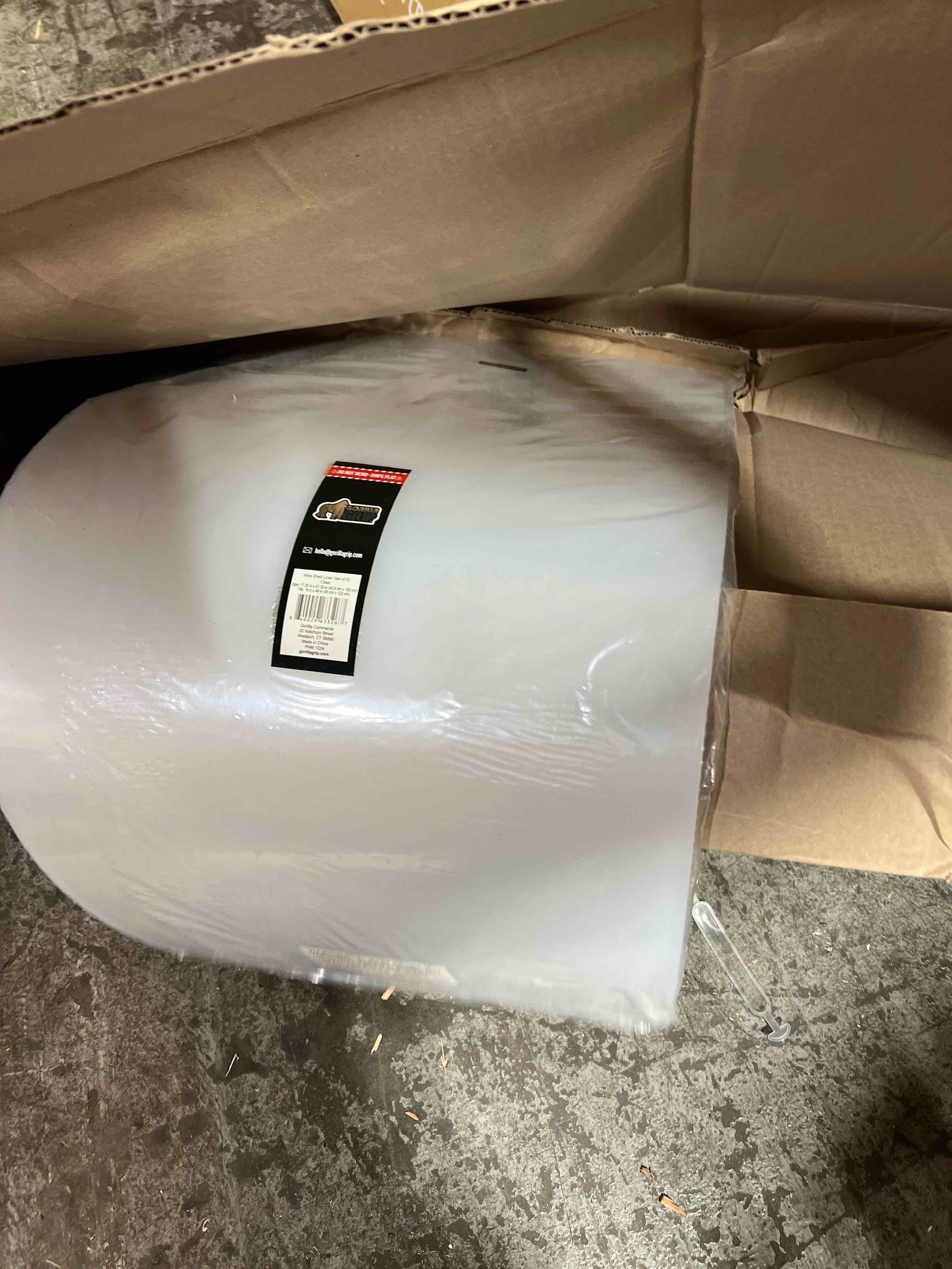 Gorilla Grip Wire Shelf Liner, Set of 6 Waterproof Shelving System