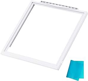 Updated 241969501 Shelf Frame without Glass Refrigerator Crisper Pan Cover Compatible with Frigidaire Shelf Replacement Parts Refrigerator Door Shelf Frame AP4433007,PS2363832, FFSS2615TE0,LFSS2612TE0