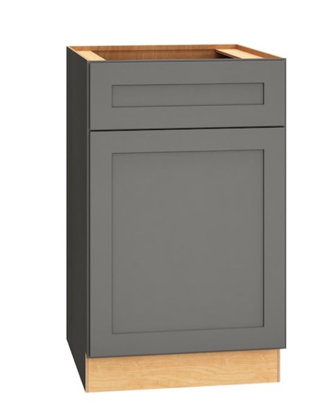 Diamond Express Jamestown 21-in W x 34.5-in H x 24-in D Moonstone Gray Door and Drawer Base