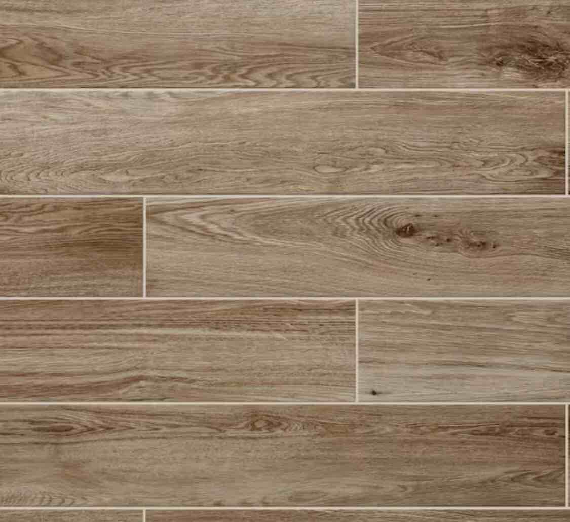Trace Meadow 6 in. x 36 in. Golden Brown Glazed Porcelain Floor and Wall Tile (391.5 sq ft)