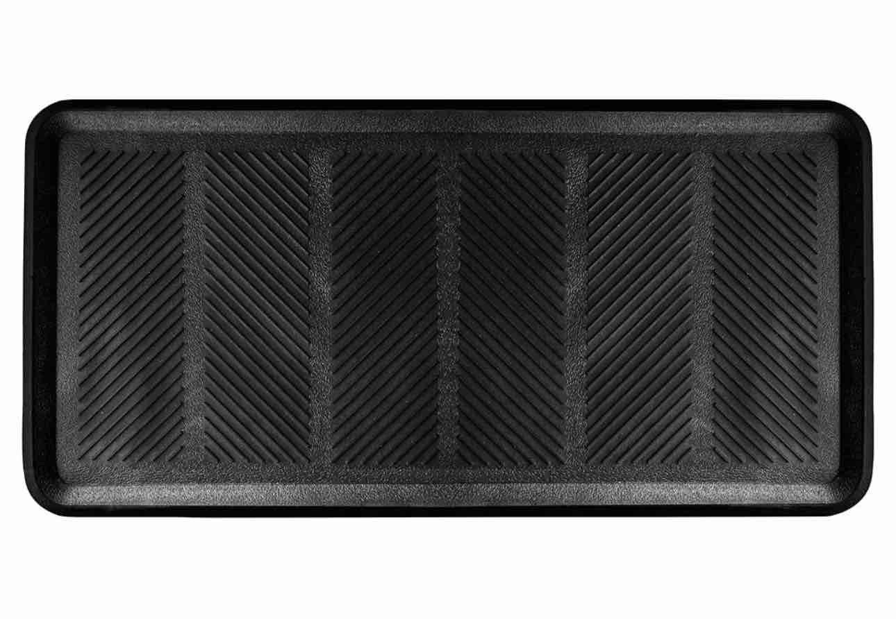 SafetyCare Rubber Shoe & Boot Tray - Multi-Purpose - 32 x 16 Inches - 1 Mat
