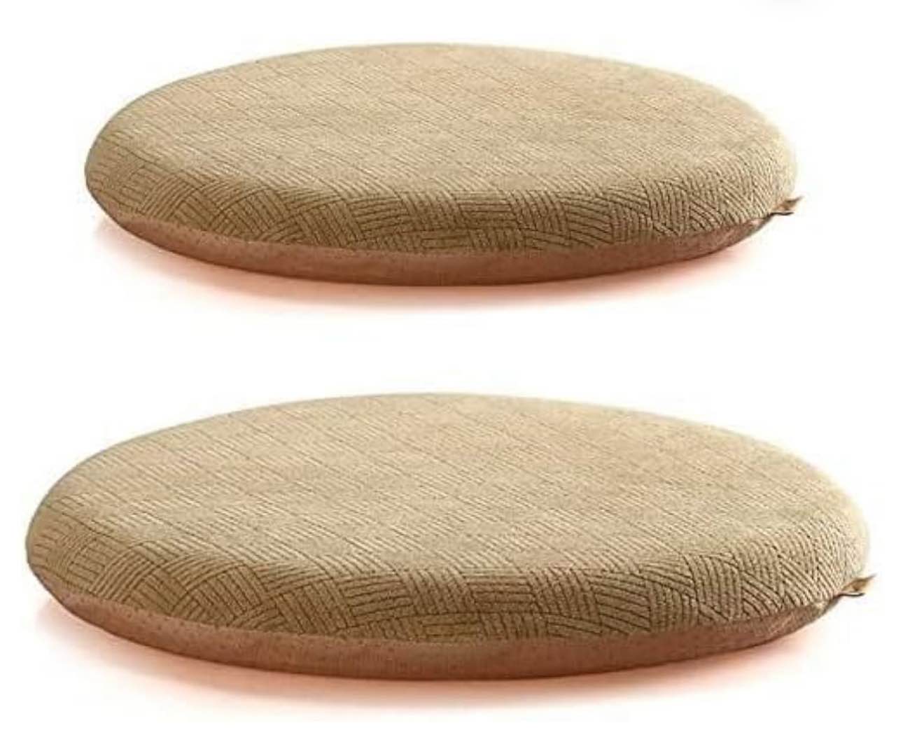 Set of 2 Round Chair Pads, Dining Seat Cushions, Chair Cushions 18/14/16/12/20inch Patio Detachable Washable Memory Foam Non Slip Bar Stool Cushions(#3,2pcs 16.5x2in/42x5cm)