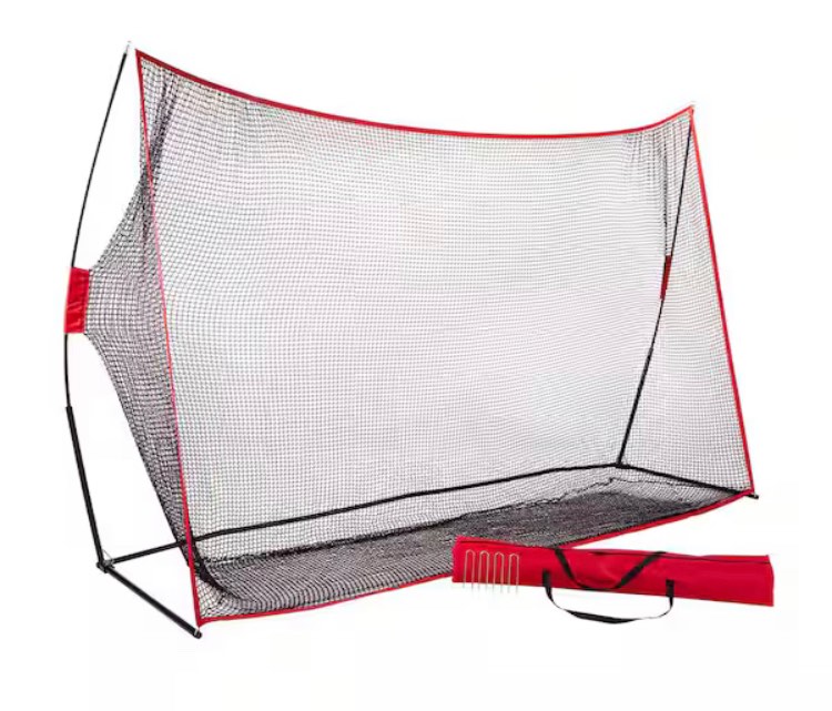 10 ft. x 7 ft. Heavy-Duty Net with Steel Frame for Indoor and Outdoor Use White