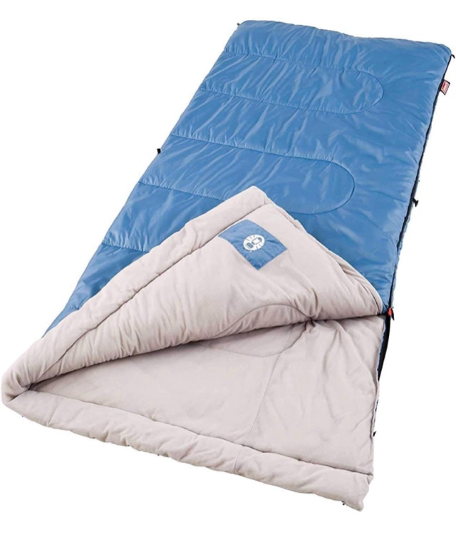 Coleman Sun Ridge Cool-Weather Sleeping Bag 40°F Lightweight for Adults, Camping Sleeping Bag with Easy Packing and Draft Tube to Prevent Heat from Escaping