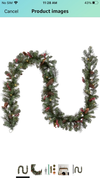 National Tree Company Pre-Lit Artificial Christmas Garland, Green, Crestwood Spruce, White Lights, Decorated with Pine Cones, Berry Clusters, Battery Operated, Christmas Collection, 9 Feet
