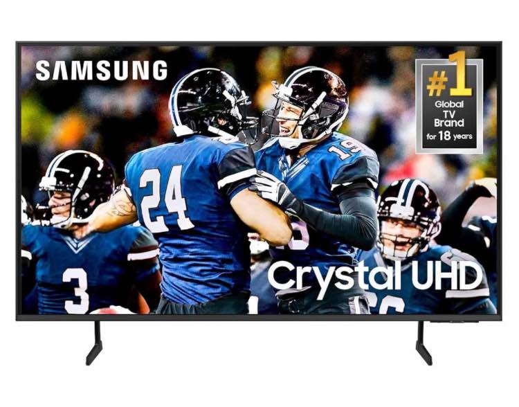 Samsung 85-Inch Class Crystal UHD 4K DU7200 Series HDR Smart TV w/Object Tracking Sound Lite, PurColor, Motion Xcelerator, Mega Contrast, Q-Symphony (UN85DU7200, 2024 Model)